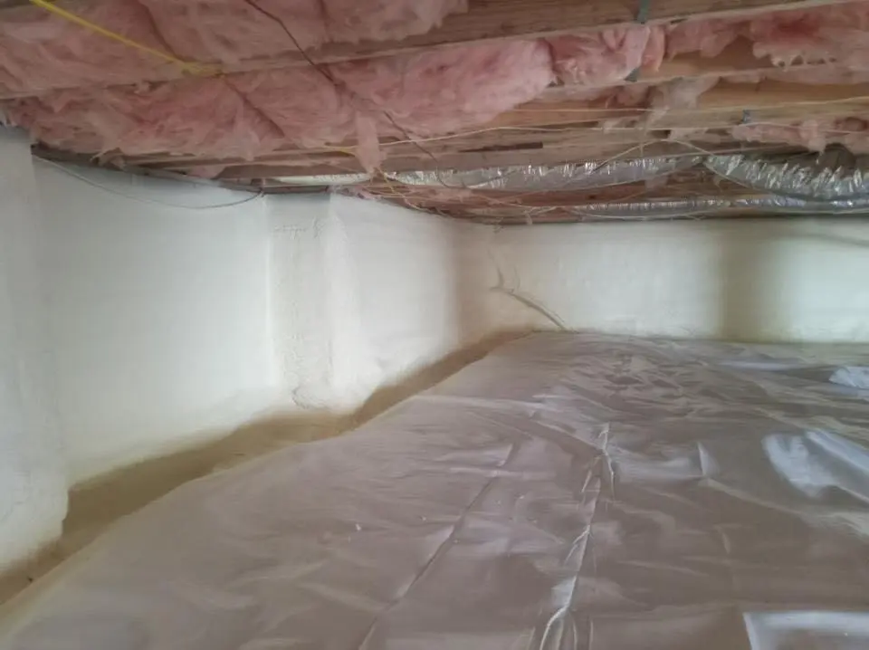 Crawl space encapsulation with closed-cell spray foam for Attic Insulation in Port Neches